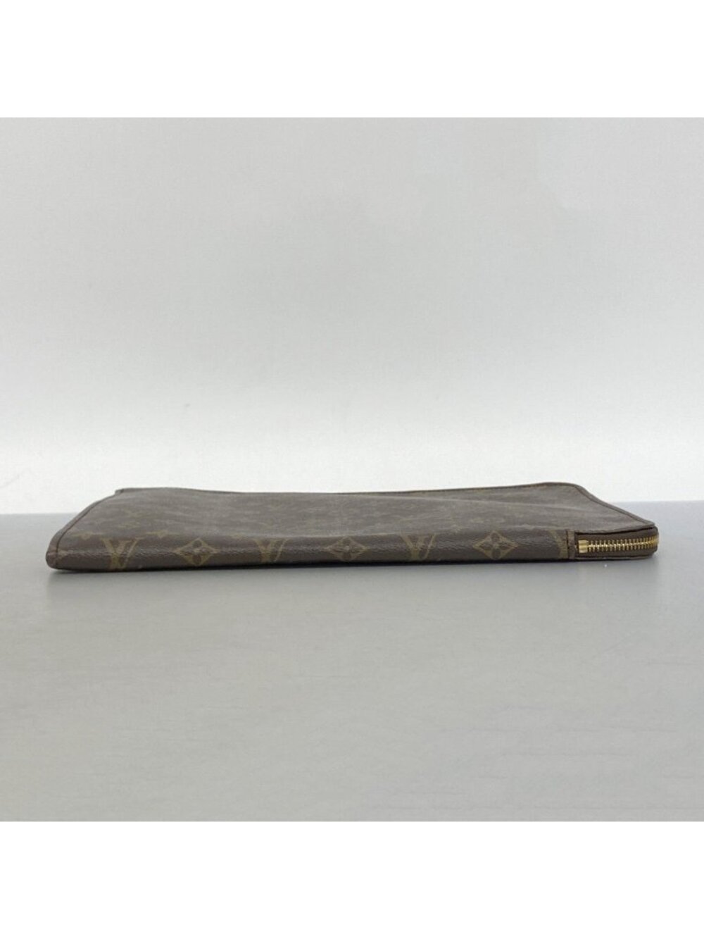 ★SOLD★ Louis Vuitton Clutch Monogram Poche Document Brown - Picture 3 of 8